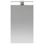 vidaXL Armoire Miroir de Salle de Bain Chêne artisan 30 x 10 5 x 50 cm
