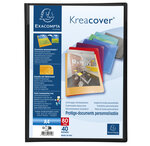 Protège-documents En Polypropylène Semi Rigide Kreacover® Opaque 80 Vues - A4 - Couleurs Assorties - X 12 - Exacompta