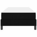 vidaXL Lit à ressorts avec matelas Noir 90 x 190 cm tissu