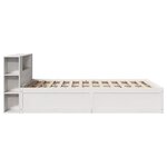 vidaXL Cadre de lit sans matelas blanc 140x200 cm bois de pin massif