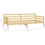 vidaXL Lit de repos avec tiroirs 90x200 cm Bois de pin massif