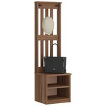 vidaXL Portemanteau SANDNES 45x40x159 5 cm bois massif pin