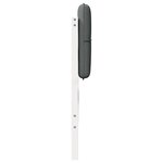 vidaXL Tête de lit capitonnée Blanc et gris clair 150 cm Pin massif