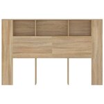 vidaXL Armoire de tête de lit chêne sonoma 160x18 5x104 5 cm