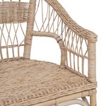 vidaXL Chaise empilable Rotin Naturel 60 x 60 x 81 cm