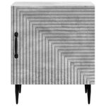 vidaXL Cabinet de chevet Gris béton 43 x 34 5 x 50 cm