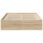 vidaXL Cadre de lit sans matelas chêne sonoma 140x190 cm