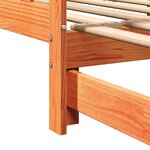 vidaXL Lit jour avec tiroir Wax Brun 180x200 cm en Bois de Pin