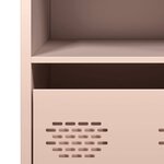 vidaXL Buffet rose 68x39x73 5 cm acier laminé à froid