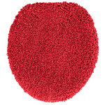 vidaXL Ensemble de tapis de bain antidérapants 3 Pièces Rouge PP
