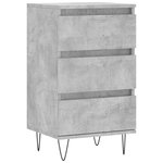 vidaXL Buffet gris béton 40x35x70 cm bois d'ingénierie