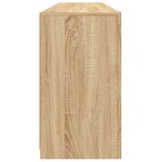 vidaXL Buffet avec lumières LED chêne sonoma 162x37x67 cm