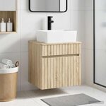 vidaXL Meuble de lavabo mural Chêne Sonoma 49 x 41 x 63 cm