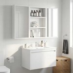 vidaXL Armoire murale de salle de bain Blanc 40 x 10 x 60 5 cm