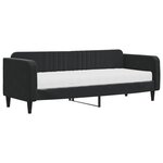 vidaXL Lit de jour avec matelas noir 80x200 cm velours