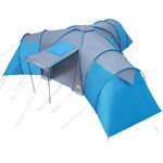 vidaXL Tente familiale à dôme 12 personnes bleu imperméable