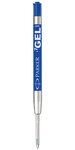 PARKER recharge bille gel  pointe moyenne  bleue  blister X 1