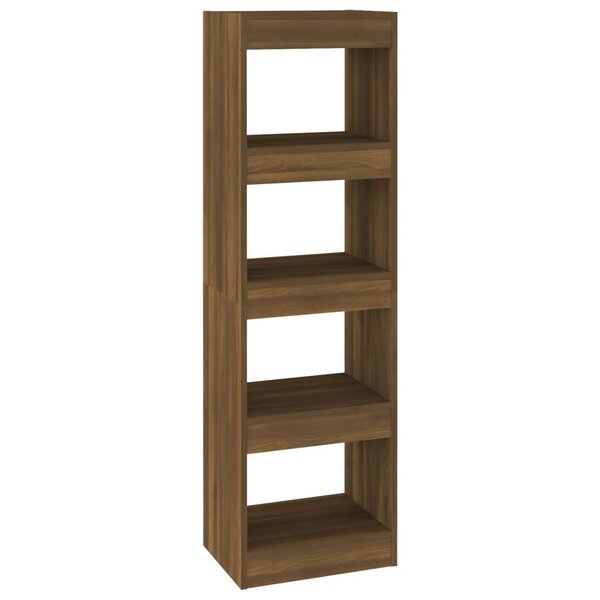 vidaXL Bibliothèque/Séparateur de pièce Chêne Marron 40x30x135 cm