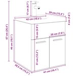vidaXL Meuble lavabo avec bassin et robinet intégrés chêne artisanal