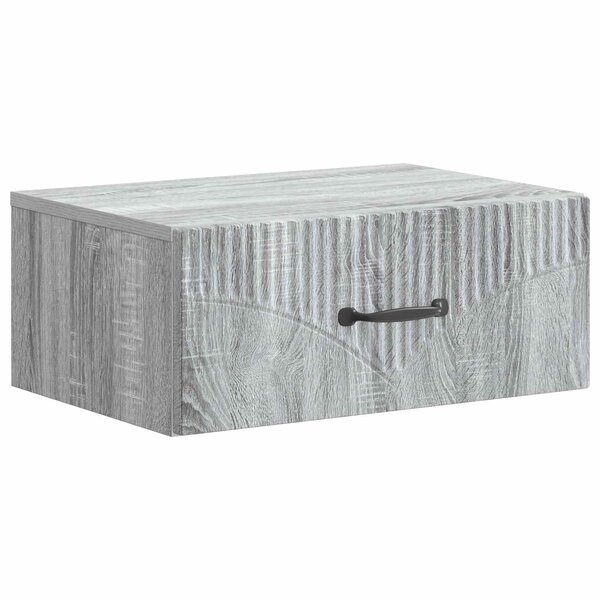 vidaXL Cabinet de chevet mural Sonoma gris 49 x 34 5 x 20 cm