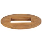 vidaXL Dessus de table de bière Teck 70 cm