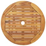 vidaXL Ensemble à manger de jardin pliable 3 Pièces Bois d'acacia solide