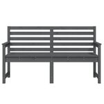 vidaXL Banc de jardin gris 159 5x48x91 5 cm bois massif de pin