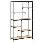 vidaXL Bibliothèque chêne sonoma 99x35 5x176 cm bois ingénierie acier