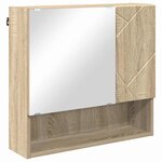 vidaXL Ensemble de mobilier de salle de bain 5 Pièces Chêne sonoma