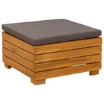 vidaXL Ensemble de salon de jardin 2 Pièce Marron Bois d'Acacia Massif