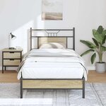vidaXL Cadre de lit sans matelas chêne sonoma 80x200 cm
