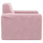 vidaXL Canapé pour enfants Rose Peluche douce