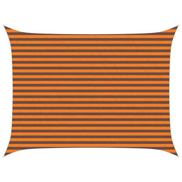 vidaXL Voile d'ombre Orange et marron 3 x 4 m 100   polyester Oxford