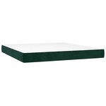 vidaXL Sommier à lattes de lit et matelas Vert foncé 180x200cm Velours