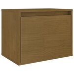Vidaxl meubles tv 3 pièces marron miel bois massif de pin