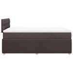 vidaXL Sommier à lattes de lit avec matelas Marron foncé 120x200 cm