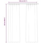 vidaXL Rideaux occultants avec crochets 2 Pièces Velours Noir 140x225 cm