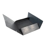 Chemise à élastiques Maxi capacity carte lustrée 425g Nature Future A4 Noir EXACOMPTA