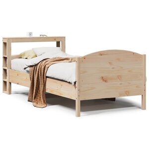 vidaXL Cadre de lit sans matelas 75x190 cm bois de pin massif
