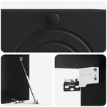 vidaXL Meuble TV mural Noir 59 5 x 41 x 30 cm Bois d'ingénierie