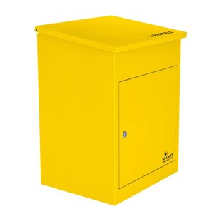 Boîte à colis moyenne 1 porte Jaune à accès frontal Acier galvanisé SMART PARCEL BOX™