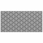 vidaXL Tapis d'extérieur ARAKIL Gris et blanc 250 x 500 cm PP