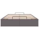 vidaXL Cadre de lit ottoman sans matelas gris 120x200 cm similicuir