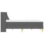 vidaXL Cadre de lit avec matelas avec tête de lit Polyester