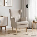vidaXL Fauteuil Crème ARES