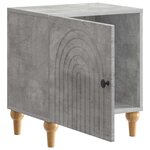 vidaXL Cabinet de chevet Gris béton 43 x 34 5 x 50 cm