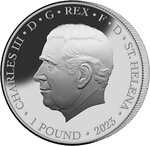 Pièce de monnaie en Argent 1 Pound g 31.1 (1 oz) Millésime 2023 St George and the Dragon ST GEORGE AND THE DRAGON