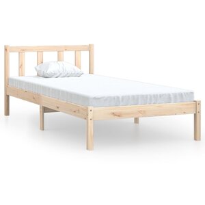 vidaXL Cadre de lit sans matelas bois massif 100x200 cm