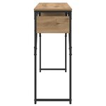 vidaXL TableConsole Chêne artisanal 105x30x75cm Bois d'ingénierie