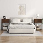 vidaXL Cabinet de chevet Chêne brun 55 x 31 x 76 cm Bois d'ingénierie